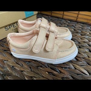 Brand New Metallic Rose Gold Canvas Sneakers - Little Kid 10.5